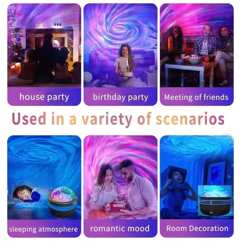 Colorful LED Galaxy Projector